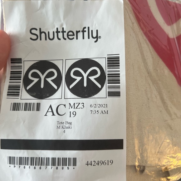 Ruby Ribbon canvas bags - Picture 3 of 3